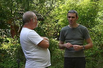 koi-diskus-center-illingen Patrick und Jup beim Quasseln