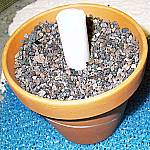 Blumentopf und Filtermaterial
